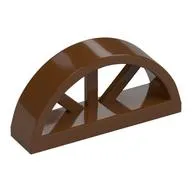 Window 1 x 4 x 1 2/3 with Spoked Rounded Top