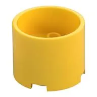 Brick Round 3 x 3 x 2 Recessed Center with 2 x 2 Studs and Axle Hole
