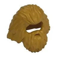 Hair with Moustache and Beard, Long and Bushy