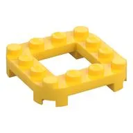 Plate Round Corners 4 x 4 x 2/3 Circle with 2 x 2 Opening
