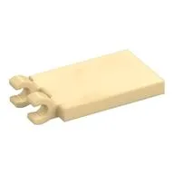 Tile Special 2 x 3 with 2 Clips without Tab between Clips