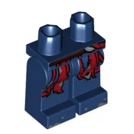 Hips and Dark Blue Legs with Reddish Brown Belt, Dark Red Torn Robe/Sash print