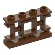 Fence 1 x 4 x 2 Ornamental Asian Lattice Square with 4 Studs