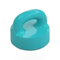 Tile Round 1 x 1 Special with Clip-Bar