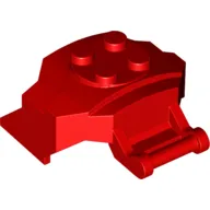 Large Figure Cover 4 x 3 x 2 with Bar, 4 Studs, Ridged