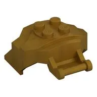 Large Figure Cover 4 x 3 x 2 with Bar, 4 Studs, Ridged