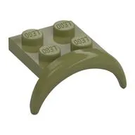 Wheel Arch, Mudguard 2 x 3 x 1 1/3 with 2 x 2 Plate