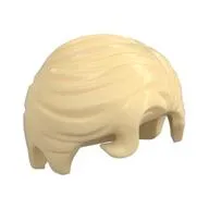 Hair Swept Right with Front Curl