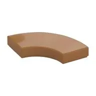 Tile 2 x 2 Curved, Macaroni