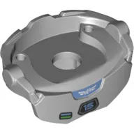 Minifig Neckwear Spacesuit, Space Ranger Body Armour with Black Screen, Medium Blue Letters print