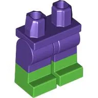 Hips with Dark Purple Legs and Bright Green Boots Pattern