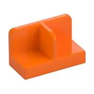 Panel 1 x 2 x 1 with Rounded Corners and Central Divider