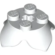 Plant, Leaves, Round 2 x 2 x 2/3 with + Axle Hole and 4 Leaf Extensions