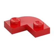 Plate Round Corner 2 x 2 with 1 x 1 Cutout