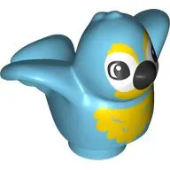 Duplo Animal Bird with Yellow Chest and Black Beak Print