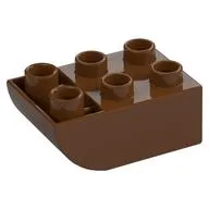 Duplo Brick 2 x 3 with Curved Bottom