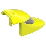 Aircraft Fuselage Curved Forward 6 x 10 x 4 Top with 2 Trans-Clear Window Panes