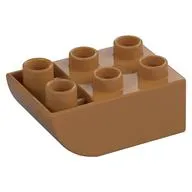Duplo Brick 2 x 3 with Curved Bottom