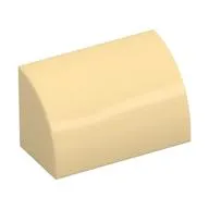 Brick Curved 1 x 2 x 1 No Studs