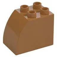 Duplo Brick 2 x 3 x 2 with Curved Top