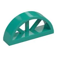 Window 1 x 4 x 1 2/3 with Spoked Rounded Top