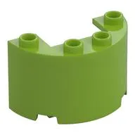 Cylinder Half 2 x 4 x 2 with 1 x 2 Cutout