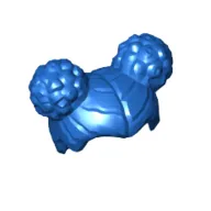 Hair Two Round Buns [Plain]