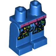 Hips and Blue Legs with Dark Pink Coattails, and Black Skirt with Hearts, Stars, Dots, Bird and Horse print
