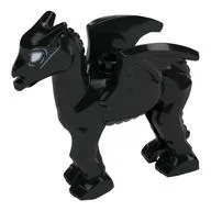 Creature, Horse / Thestral, Small with White Eyes print