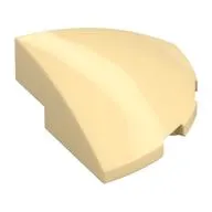 Brick Round Corner, Curved 3 x 3 x 1 Quarter Circle