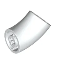 Brick Round 2 x 2 D. Tube with 45° Elbow and Axle Holes (Crossholes) at Each End [SHORT]