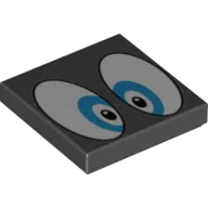 Tile 2 x 2 with Large Blue Eyes Print