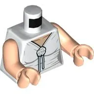 Torso, Dress, White Rose, Laces print, Light Nougat Arms and Hands