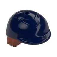 Hair and Hat, Short Dark Orange with Riding Helmet