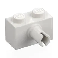 Brick Special 1 x 2 with Pin - Bottom Stud Holder