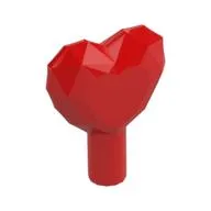 Rock - Heart Jewel with Shaft