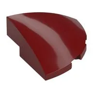 Brick Round Corner, Curved 3 x 3 x 1 Quarter Circle