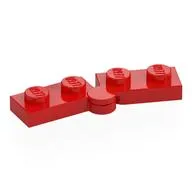 Hinge Plate 1 x 4 Swivel Top / Base - Hollow Clip [Complete Assembly]