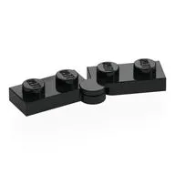 Hinge Plate 1 x 4 Swivel Top / Base - Hollow Clip [Complete Assembly]