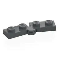 Hinge Plate 1 x 4 Swivel Top / Base - Hollow Clip [Complete Assembly]