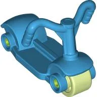 Duplo Scooter with Yellowish Green Wheels