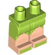 Hips with Lime Legs and Light Nougat Boots Pattern with Lime Shoes Print