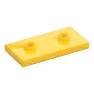 Plate Special 2 x 4 with Groove and Two Center Studs (Jumper)