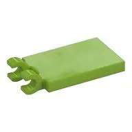 Tile Special 2 x 3 with 2 Clips without Tab between Clips