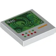 Tile 2 x 2 with Large Display Screen Showing Astronaut, Bionicle Cannon print