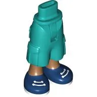 Minidoll Hips and Cargo Pants with Medium Nougat Legs, Dark Blue Shoes print [Thin Hinge]