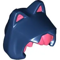 Hood with Cat Ears, Coral Hair Pattern