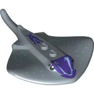 Animal, Stingray with Dark Purple Markings Spots print