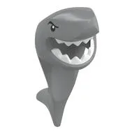 Mask Shark Head with Tail and Fin with Eyes and White Teeth Print