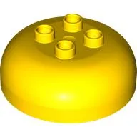 Duplo Brick Round 4 x 4 Dome Top with 2 x 2 Studs [Plain]